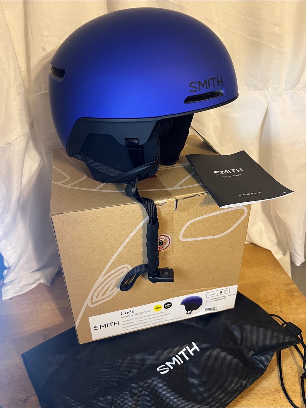 SMITH Code Ski Helmet - Matte Lapis (Purple-Blue) Adult Small